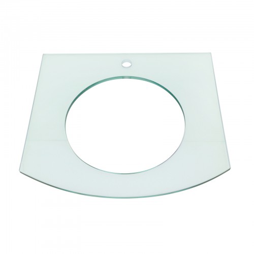 Haiku 23 3/4" Glass Wall Mounted Bathroom Sink with Towel Bar Faucet and Drain image-6