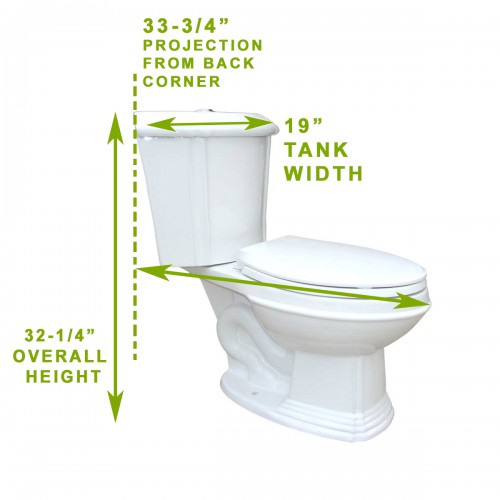 Sheffield Corner 2-Piece 0.8 GPF/1.6 GPF WaterSense Dual Flush Elongated Toilet in White with Slow Close Seat image-13