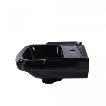 Small Wall Mount Sink Black Bathroom Basin 19" image-11