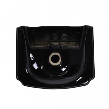 Small Wall Mount Sink Black Bathroom Basin 19" image-12