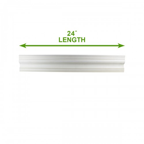 Cornice White Urethane  96" L  Hopewell Simple image-8