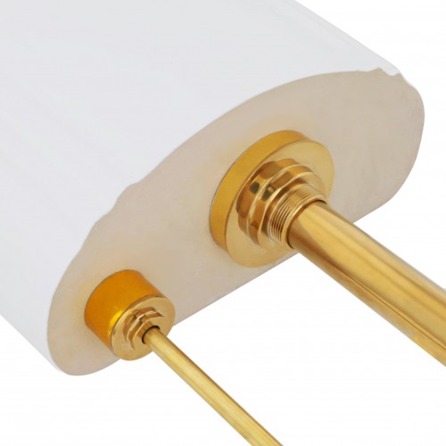 Aspen High Tank Pull Chain Toilet White Ceramic Tank Elongated Rear Entry Bowl Brass Pipes and Hardware ADA Compliant image-12