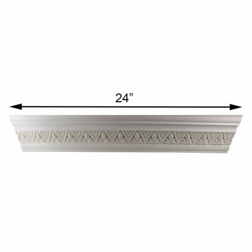 Cornice White Urethane Sample of 11185 24" Long image-7