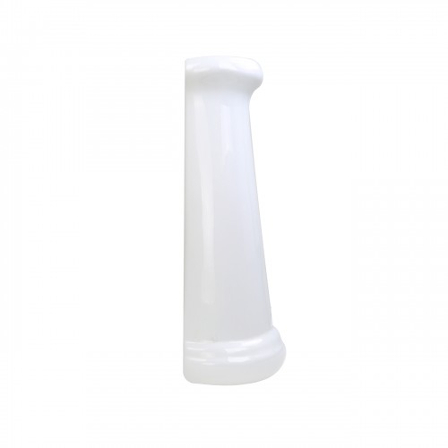 White Pedestal Bathroom Sink Porcelain 34" L Centerset Faucet Hole Wall Mount image-14