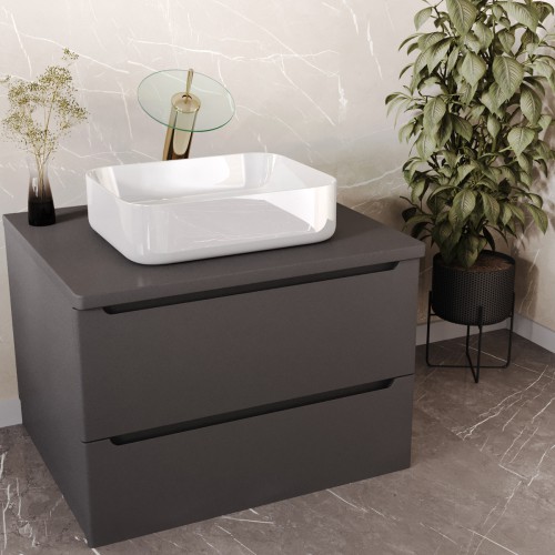 Waterfall Faucet Heavy Cast PVD Brass 12" Clear Glass image-2