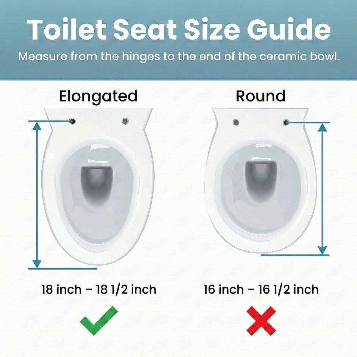 White Elongated Toilet Seat No Slam Plastic With Seat Bumpers image-6