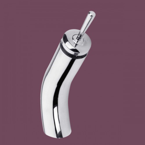 Tall Waterfall Faucet Heavy Cast Brass Chrome Round image-2