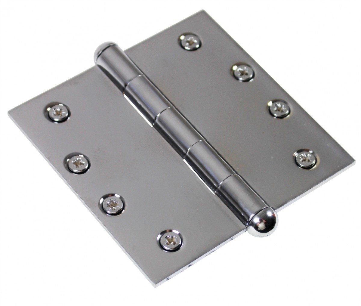 Chrome Solid Brass Hinge Button Tip 4"