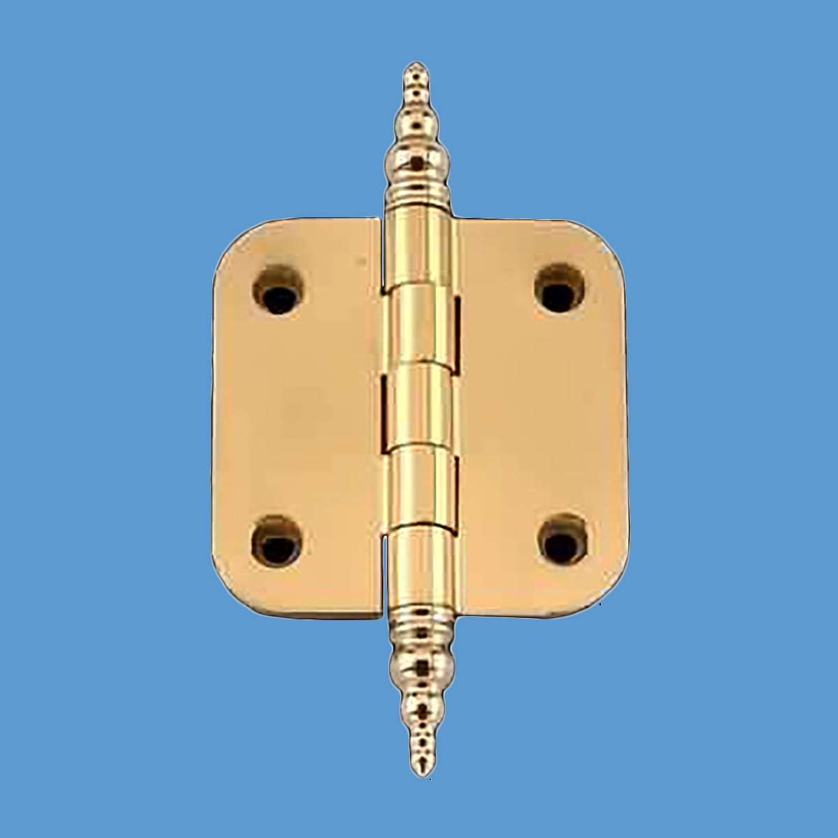 Solid Brass Hinge Radius Steeple Tip 2"