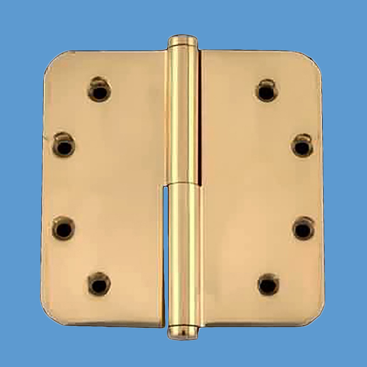 5 Lift Off Right Brass Door Hinge Radius Coin Tip Renovator's Supply Item15199