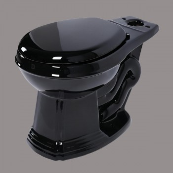 Toilet Part Black Sheffield Round Toilet Bowl Only image-7