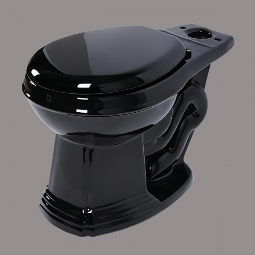 Toilet Part Black Sheffield Round Toilet Bowl Only image-6
