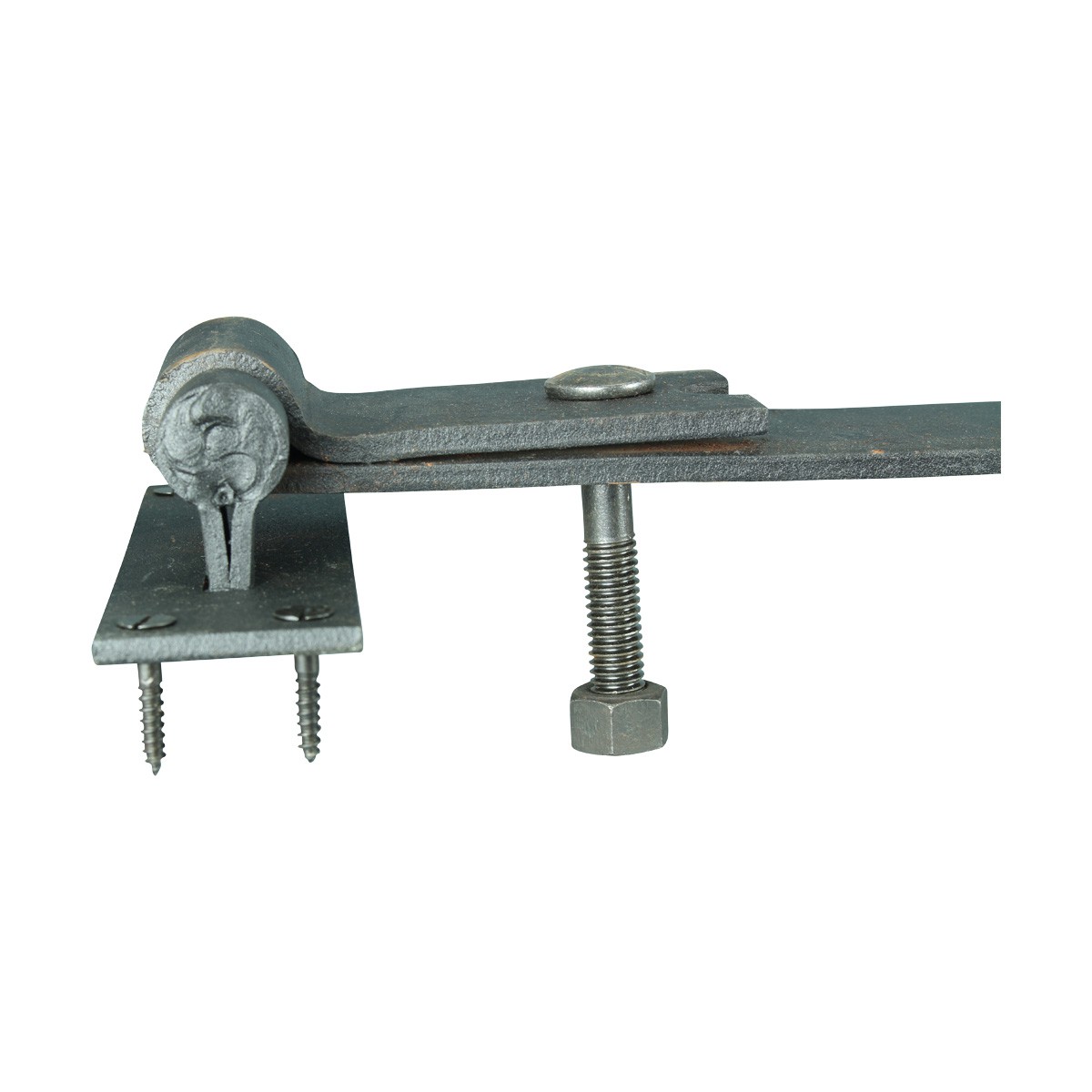 Pintle Door Hinge Black Heavy Duty Wrought Iron 48"