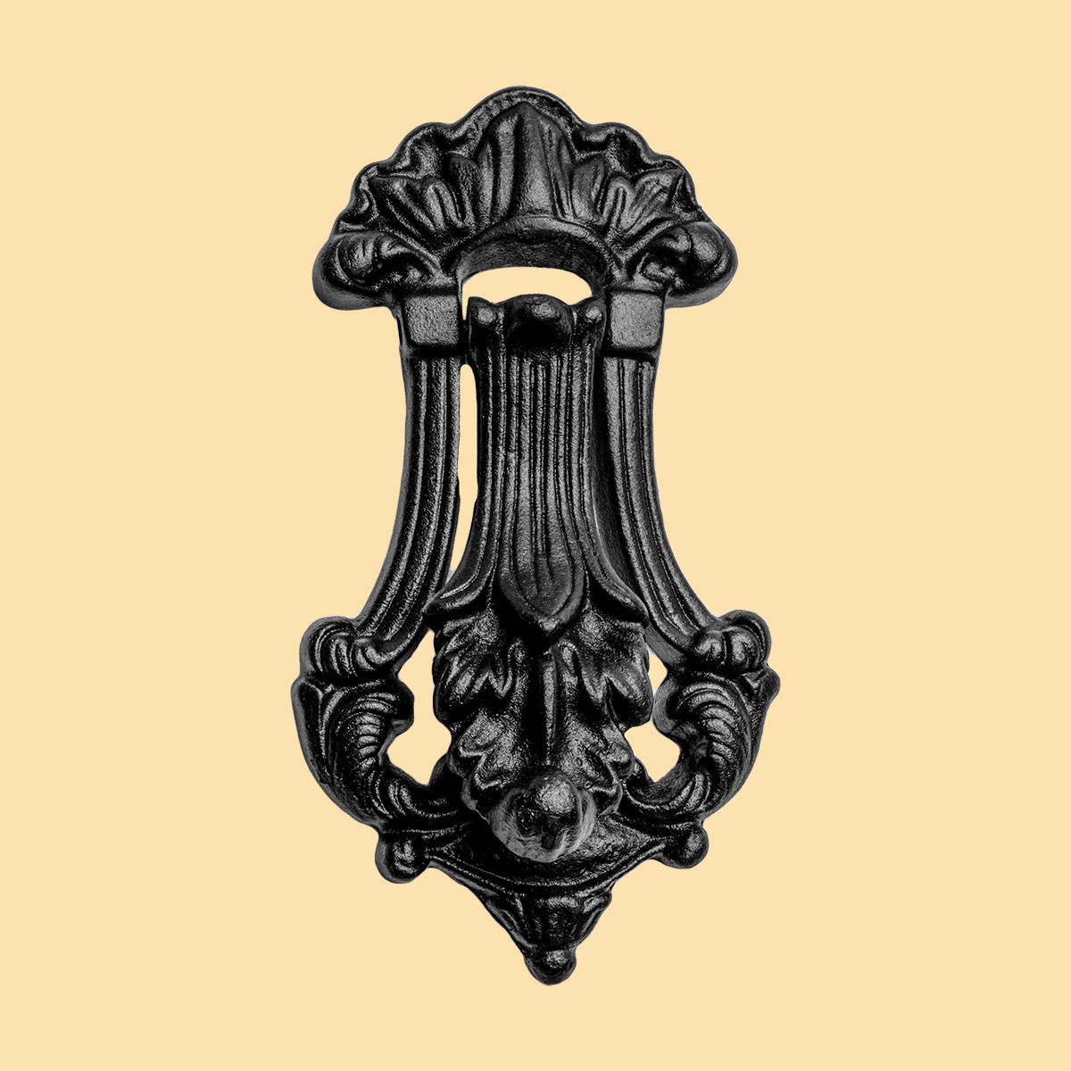 Black Door Knocker Cast Iron Door Knockers for Front Door 7 1/2 Inch X