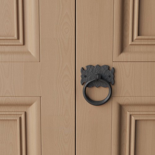 Cabinet Handles 3 in Black Wrought Iron Ring Drawer Pulls image-2