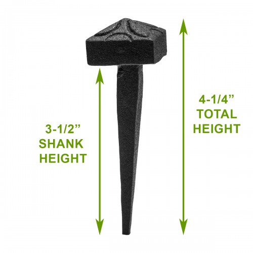 Clavos Decorative Iron Nails Big Head Black Wrought Iron Nails 4 1/4 Inch image-11