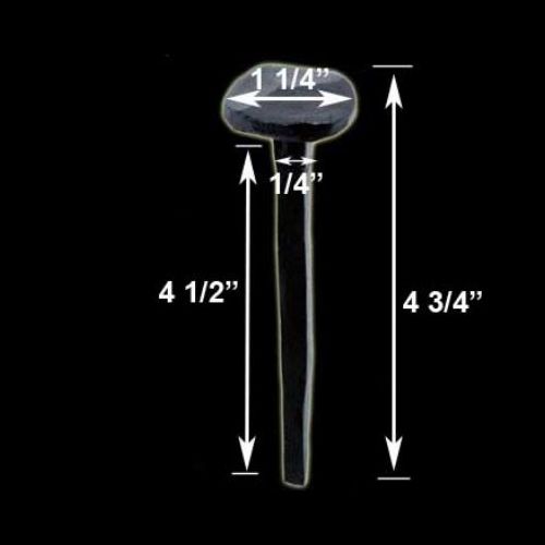 Black Iron Nails Clavos Wrought Iron Nails 4 3/4 Inch X 1 1/4 Inch image-10