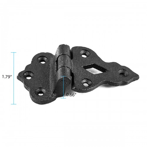 Black Cabinet Hinge Wrought Iron Offset Kitchen Cabinet Hinge image-13