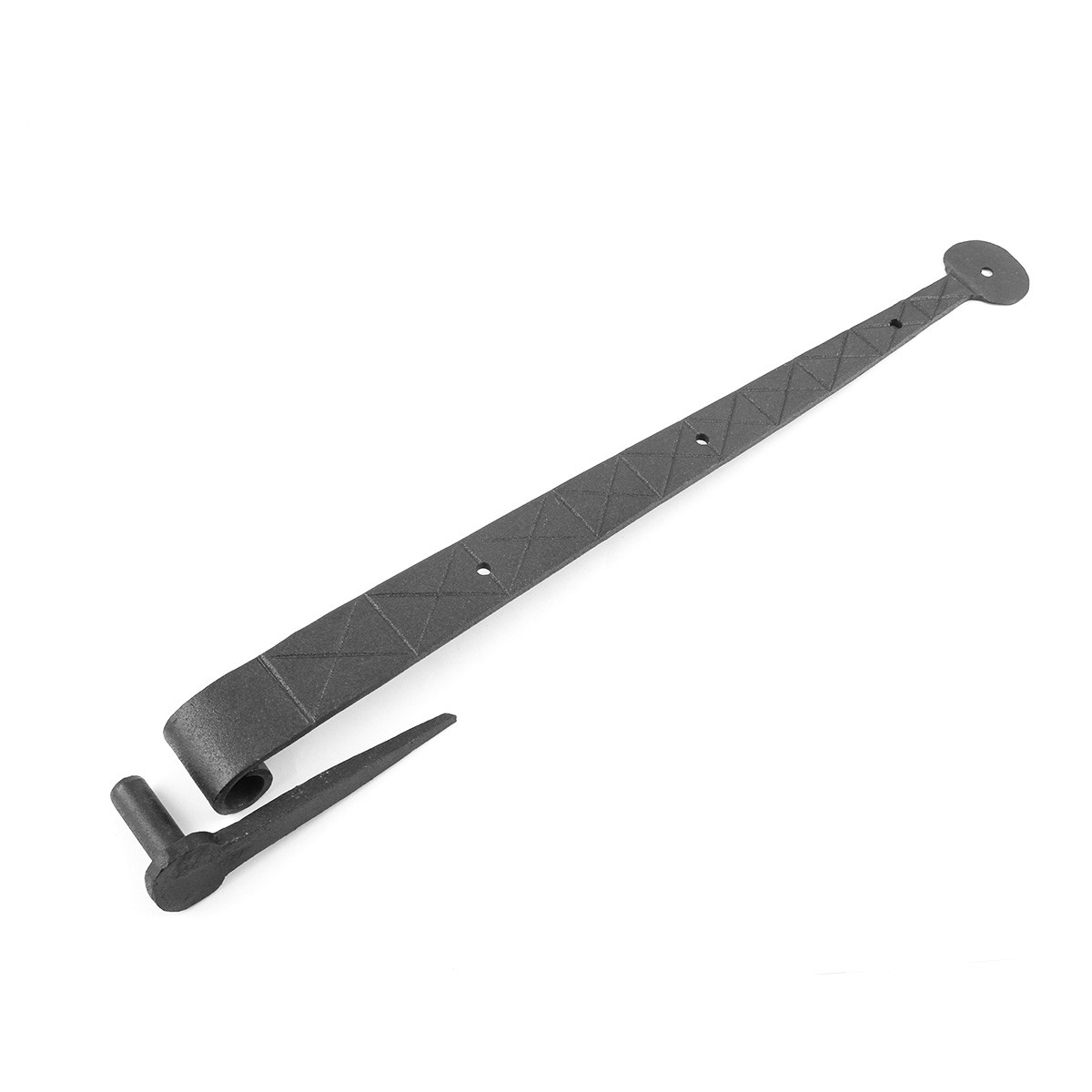 Bean Diamond Etch Pintle Door Strap Hinge Iron 14 Renovator's Supply