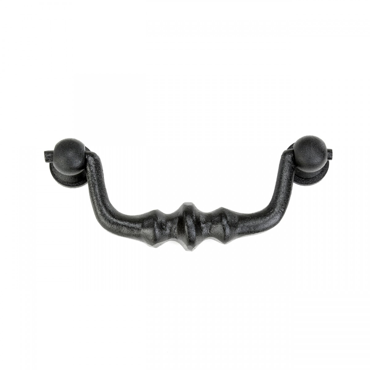 Drawer Pull Black Wrought Iron Bail 4 1 2