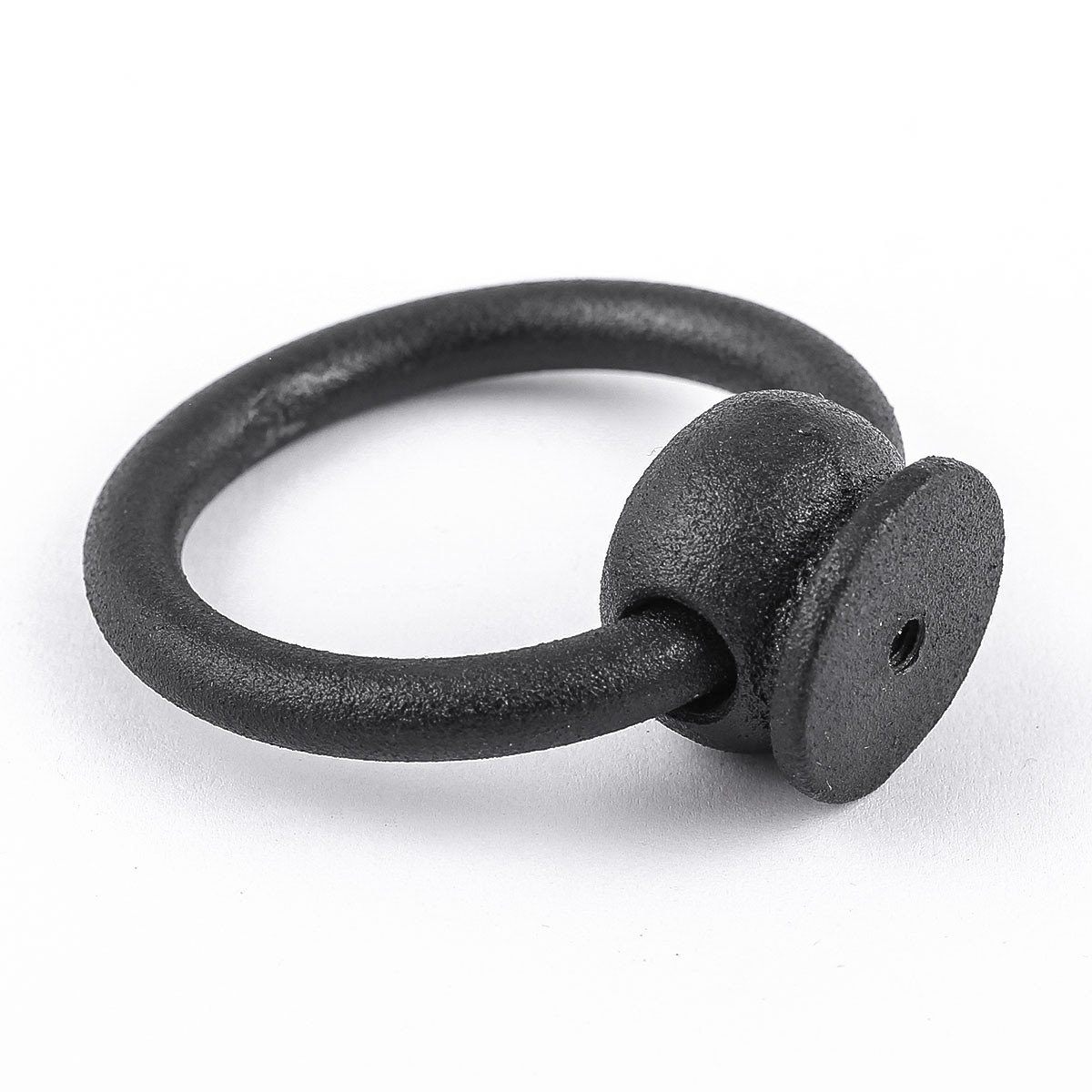 Ring Pulls Mission Black Wrought Iron
