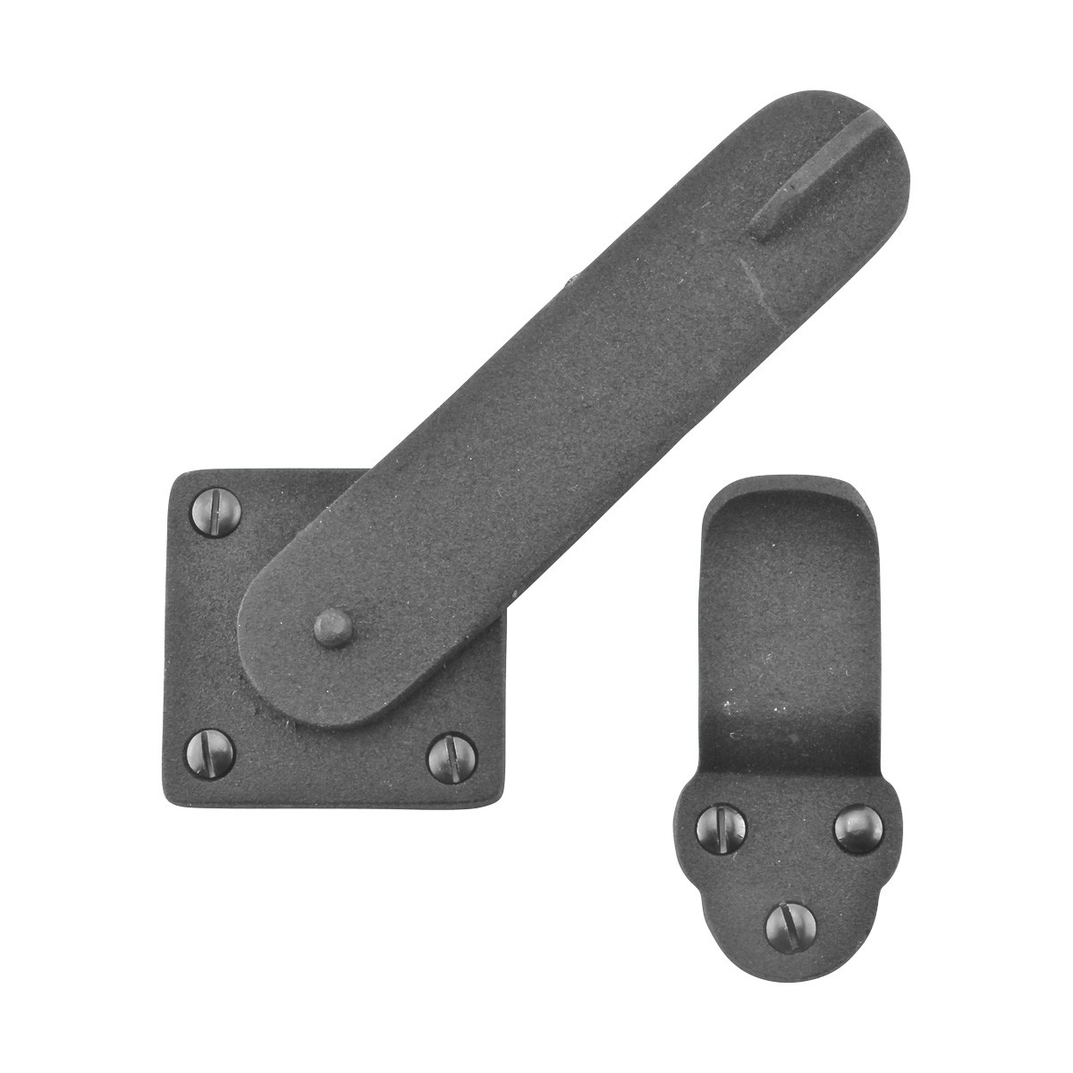 Latch Black Wrought Iron GATE LATCH Black Iron 5 3/4 by 3 3/8