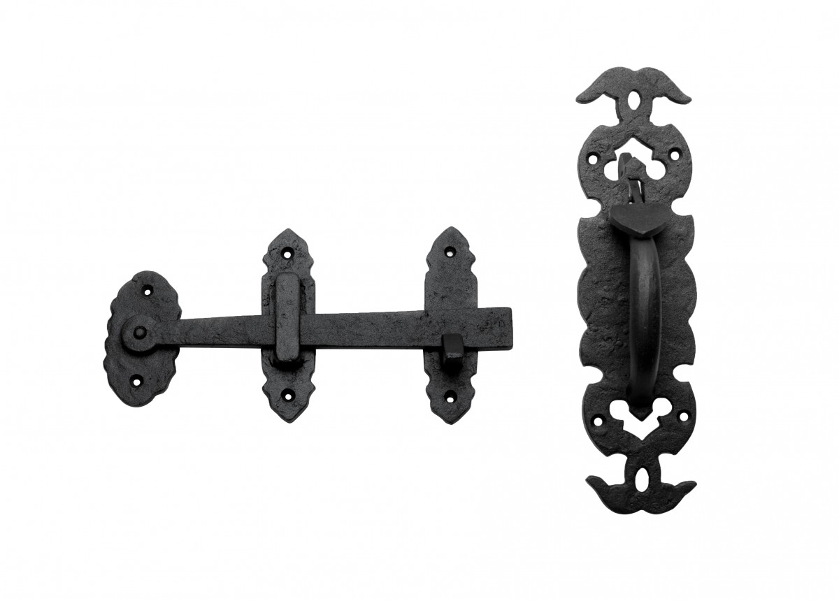 Cabin Door Latch Lock Wrought Iron Colonial Style Door Latches Hardware