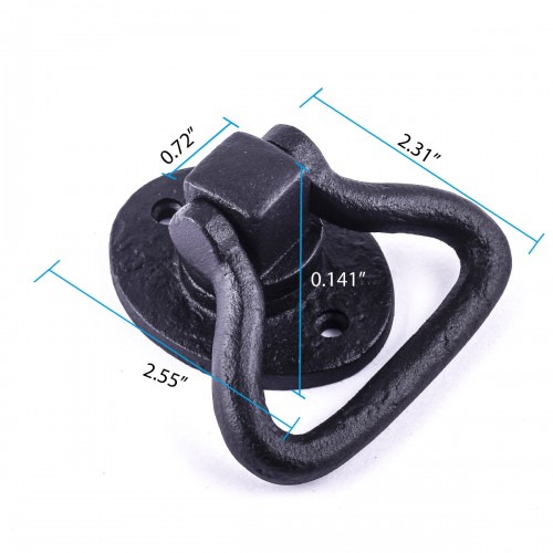 Door Latch 6.4" Wrought Iron Black Gate Latch Garage Door Lock image-12