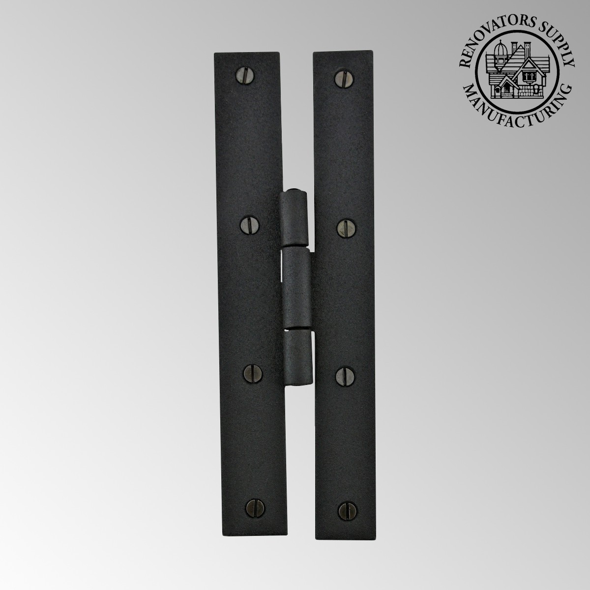 Black Iron Flush Door Hinge H High Rustproof Finish 7 Inch