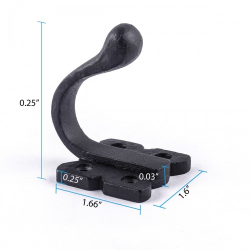 Cast Iron Wall Hook Elephant Trunk Rustic Coat Hook Design image-13