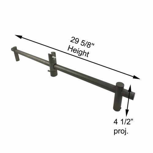 Bathroom Handheld Shower Slide Bar Satin Nickel 30" L image-10
