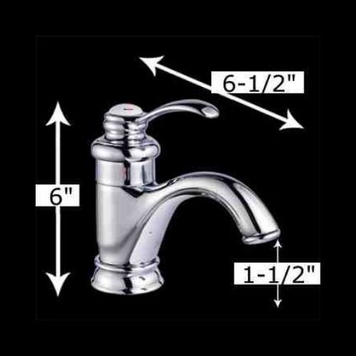 Bathroom Faucets 6" Cast Brass Bathroom Sink Single-Hand Faucet image-10