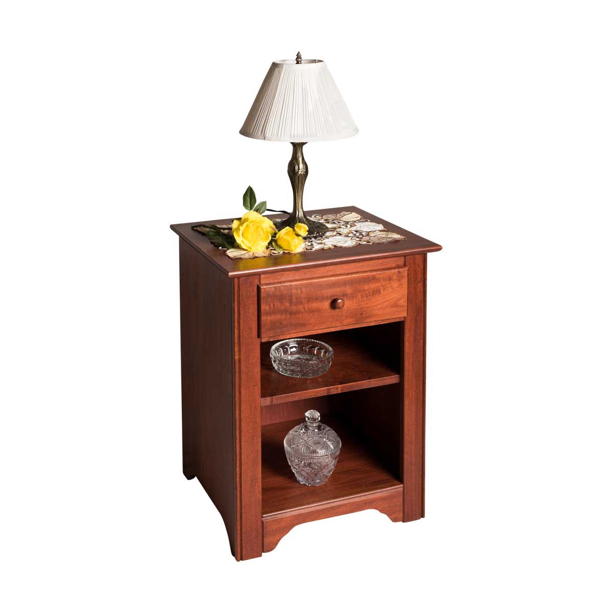 End Tables Bedroom Cherry Stain Birch Shaker End Table Living Room