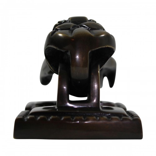 Brass Polished Victorian Woman Hand Shaped Front Door Knocker image-13