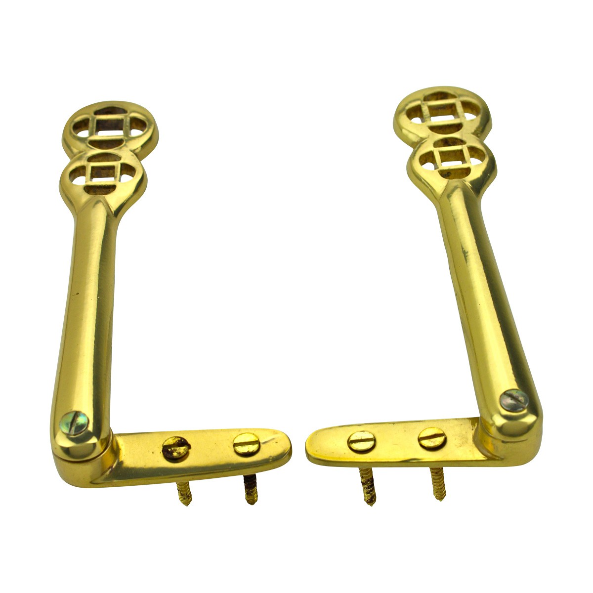 Solid Brass Carpet Clip Stair Holder Pair Lifetime Finish