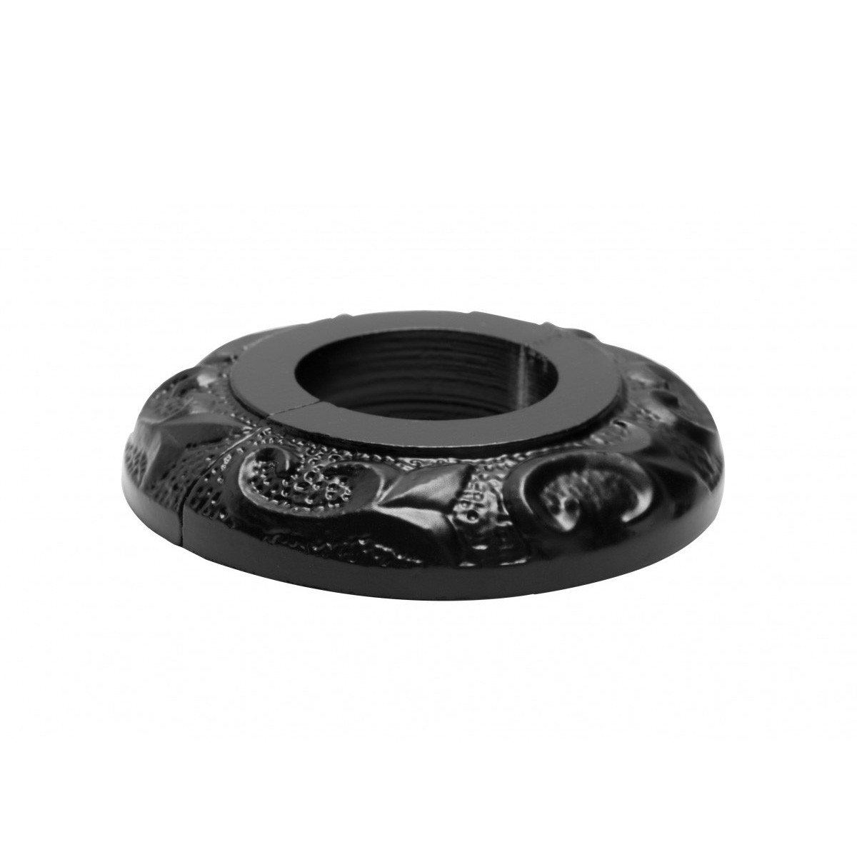 Radiator Flange Black Aluminum Escutcheon 1 1/4'' ID