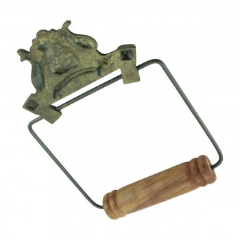 Toilet Paper Holder Wall Mount Antique Brass Victorian Hands