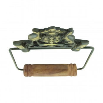 Toilet Paper Holder Wall Mount Antique Brass Victorian Hands