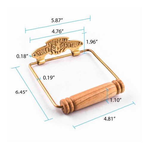 Solid Brass Wall Mount Toilet Paper Holder Stand Victorian Vintage Style Holder image-9