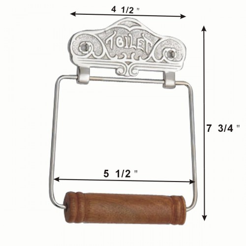 Antique Toilet Paper Holder Chrome Toilet Victorian Style Tissue Holder image-9