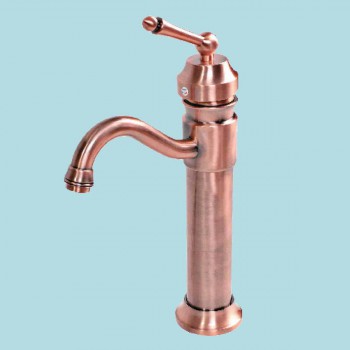 Antique Copper Bathroom Faucet Single Handle 1134 Tall Copper Bathroom Faucet Brass Bathroom Faucets Bathroom Faucet Single Handle