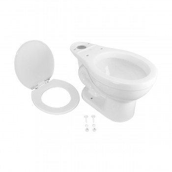 Troyt Corner Toilet - White 2-Piece Modern Toilet 0.8 GPF/1.6 GPF WaterSense Dual Flush Round Bowl with Slow Close Seat image-11