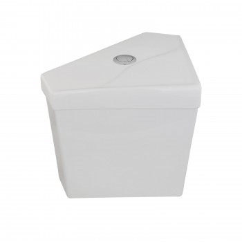 Troyt Corner Toilet - White 2-Piece Modern Toilet 0.8 GPF/1.6 GPF WaterSense Dual Flush Round Bowl with Slow Close Seat image-15