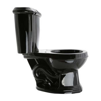 Black Sheffield 2-Piece 0.8 GPF/1.6 GPF WaterSense Dual Flush Round Bathroom Toilet image-6