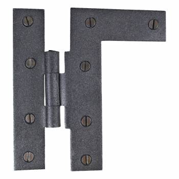 Black Cabinet Hinge 4 in HL Offset Hinge Left Wrought Iron Kitchen Cabinet Hinge 