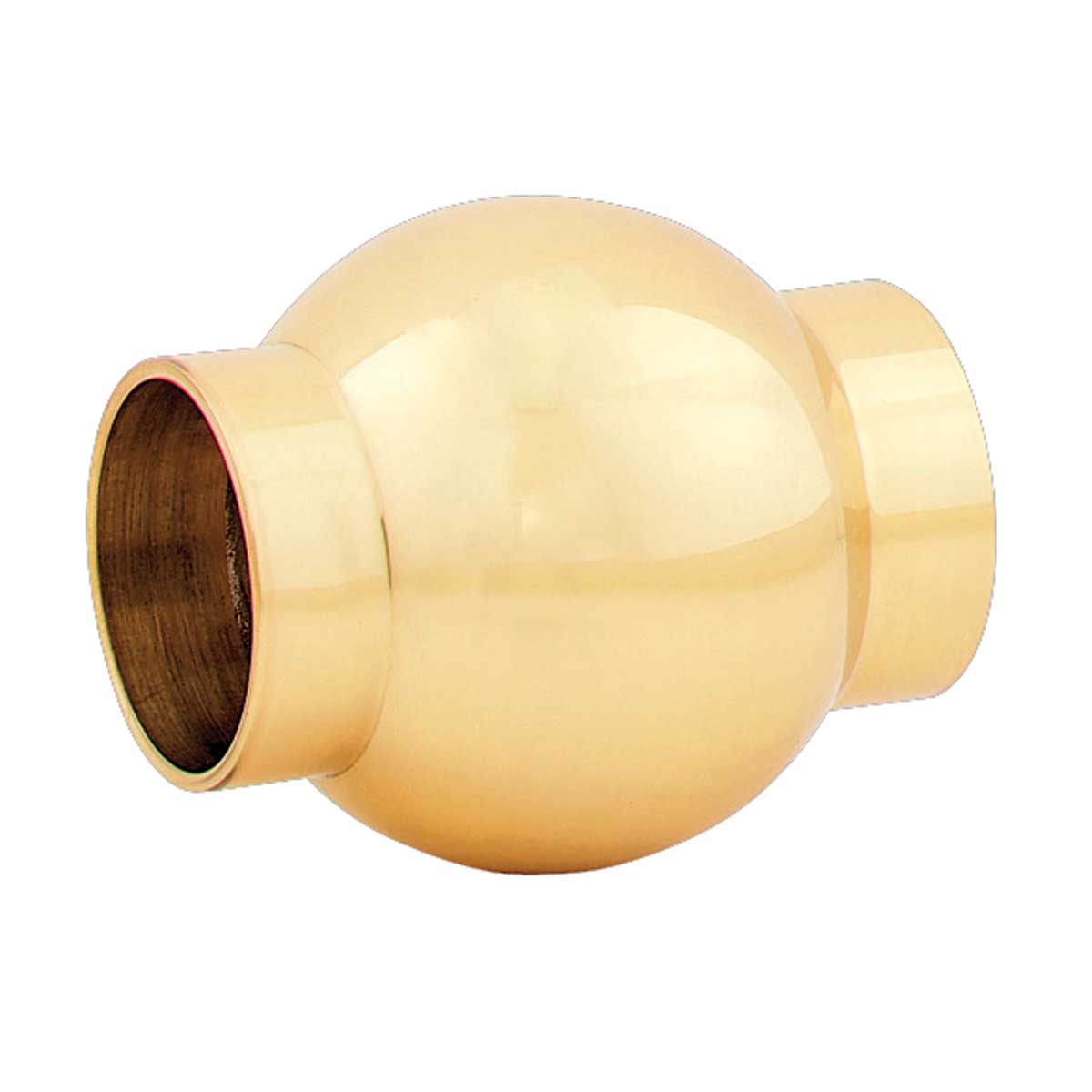 Brass Ball Joint Fitting 2" OD Bar Foot Rail Connector