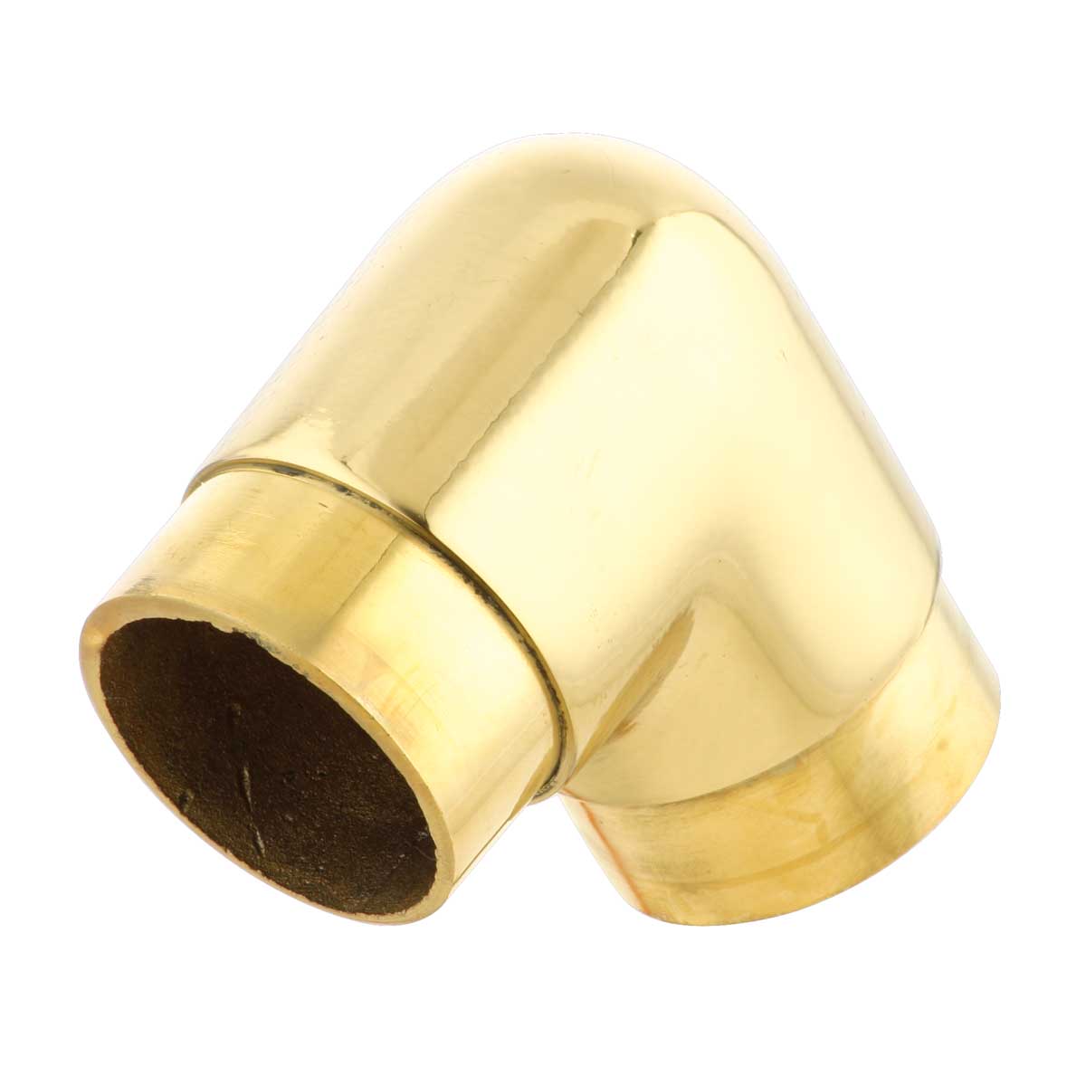 Brass Flush Elbow Fitting 90 degree 2" OD Bar Foot Rail