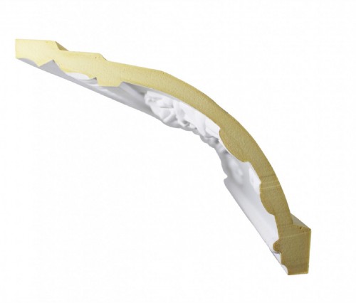 Ornate Cornice White Urethane  75 3/4" L  Floral Bunting image-5