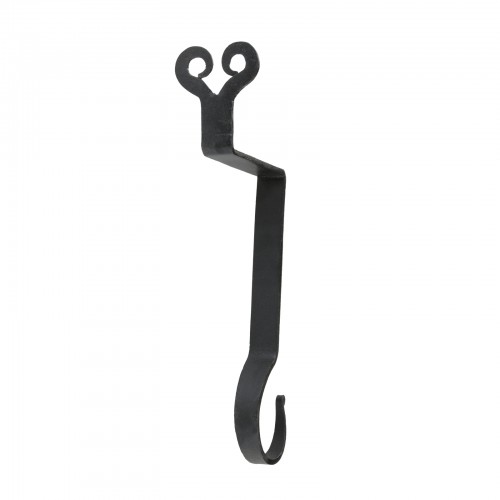 Black Iron Decorative Heart 10" H Christmas Home Decor Safety Stockings Hanger Mantle image-7