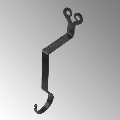 Black Iron Decorative Heart 10" H Christmas Home Decor Safety Stockings Hanger Mantle image-3